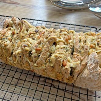 Rezept Zupfbrot mit Kräuterbutter lowcarb glutenfrei keto