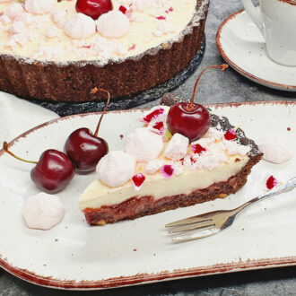 Rezept Schoko Nuss Kirschtarte lowcarb keto glutenfrei