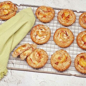 Rezept Mozzarella Speck Schnecken lowcarb keto glutenfrei