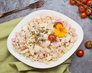 Rezept Wurst-Nudelsalat low carb keto glutenfrei