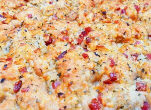 Rezept Knoblauch Speck Focaccia lowcarb keto glutenfrei
