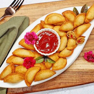 Rezept Pfifferling - Eierschwammerl Taschen lowcarb keto glutenfrei