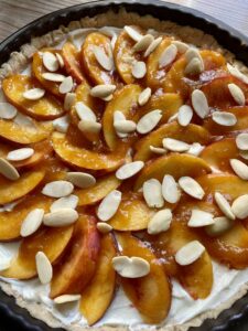 Rezept Pfirsich-Quark-Tarte lowcarb glutenfrei
