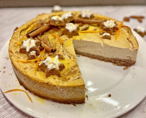 Rezept Orangen Zimt Cheesecake lowcarb keto glutenfrei