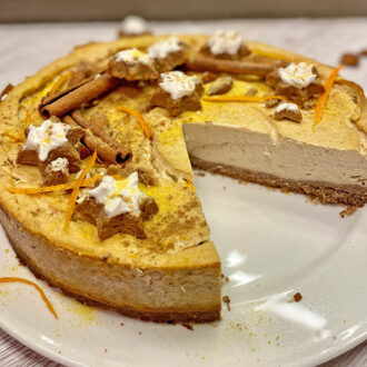 Rezept Orangen Zimt Cheesecake lowcarb keto glutenfrei