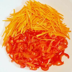 Rezept Bunter Nudel Rindfleisch Salat lowcarb keto glutenfrei