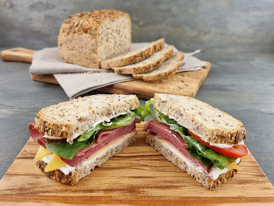 Ramsteiner Körnertoast low-carb keto glutenfrei paleo Eiweißbrot Backmischung