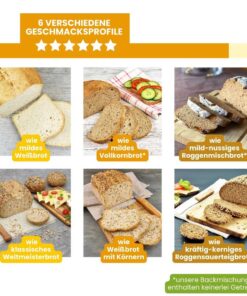 LOW CARB PROBIERBOX 1: Unsere beliebtesten Brotbackmischungen | mit 6 Probepäckchen zum Testen | glutenfrei keto paleo