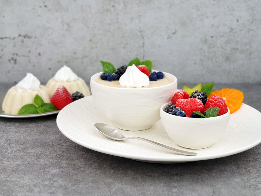 Grießpudding CLASSIC low-carb glutenfrei keto - Grießbrei ohne Stärke zuckerfrei laktosefrei vegan