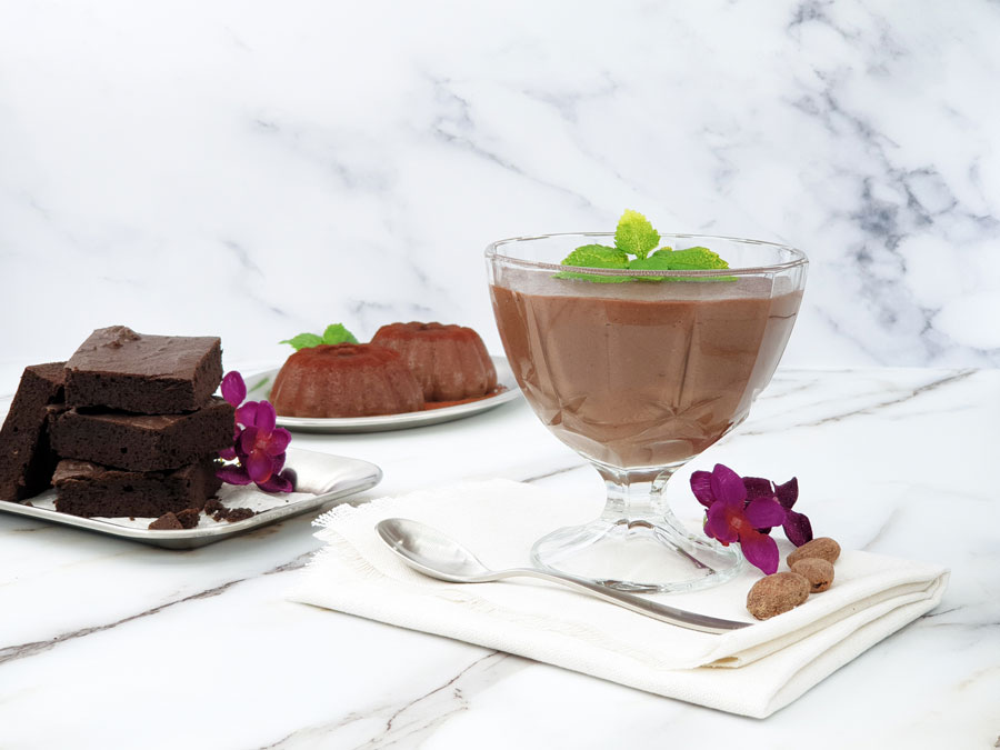 Griesspudding-BROWNIE-lowcarb-glutenfrei-keto-Griessbrei-Ersatz