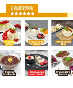 LOW CARB PROBIERBOX 3: Pudding & Grießpudding | mit 6 Probepäckchen zum Testen | glutenfrei keto |ohne Zuckerzusatz | VEGAN