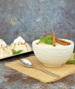 Grießpudding ZIMT low-carb glutenfrei keto - Grießbrei ohne Stärke zuckerfrei laktosefrei vegan