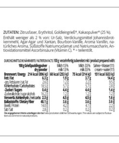 Grießpudding BROWNIE low-carb glutenfrei keto – Grießbrei ohne Stärke zuckerfrei laktosefrei vegan