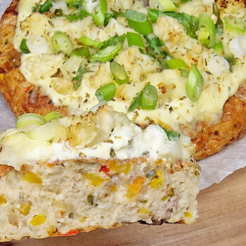 Rezept Blumenkohl Hackfleisch Pizzakuchen lowcarb keto glutenfrei