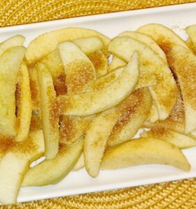 Rezept Apfel Zimt Grießauflauf lowcarb keto glutenfrei