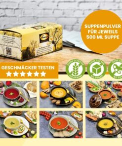 LOW CARB PROBIERBOX 4: Die Suppenbox | mit 6 Probepäckchen zum Testen | low-carb glutenfrei keto | VEGAN