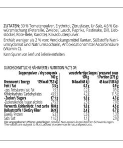 Suppentraum Tomate & Gartenkräuter Tütensuppe low-carb glutenfrei keto vegan
