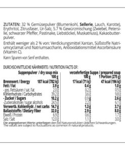 Suppentraum Gemüsegarten Tütensuppe low-carb glutenfrei keto vegan
