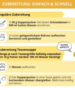 Suppentraum Tütensuppe low-carb glutenfrei keto vegan