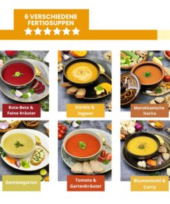 Suppentraum Probierbox Tütensuppe low-carb glutenfrei keto vegan