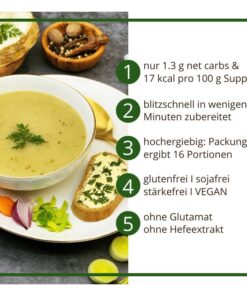Suppentraum Gemüsegarten Tütensuppe low-carb glutenfrei keto vegan