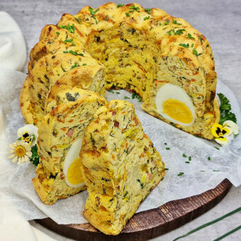 Rezept Karotten-Lauch-Spinat-Guglhupf lowcarb keto glutenfrei