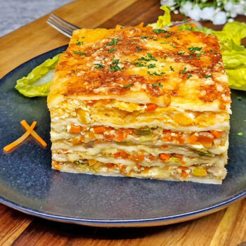 Rezept Ricotta-Karotten-Huhn-Ei Lasagne low carb keto glutenfrei