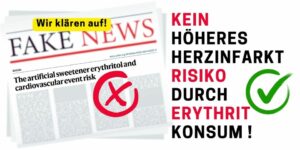 Erythrit erhöht NICHT das Risiko für Herzerkankungen - wir untersuchen die neue Studie