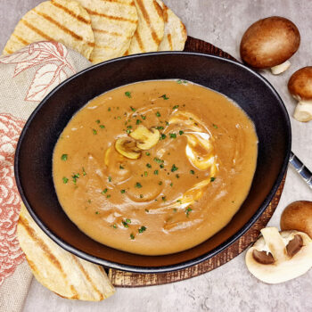 Rezept Champignon Tomaten Suppe low carb keto glutenfrei