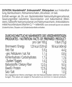 Brioche Burger Buns low-carb glutenfrei sojafrei keto | Backmischung für Burgerbrötchen