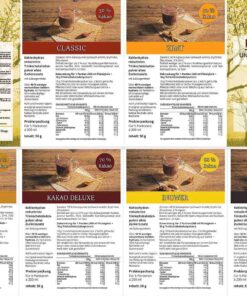 Probierbox 5 Trinkschokolade Trinkkakao Kakaopulver low-carb keto zuckerfrei