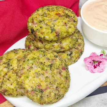 Rezept Broccoli Speck Laibchen low-carb keto glutenfrei