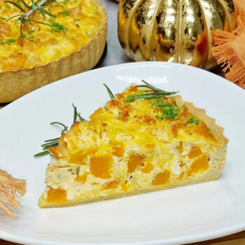 Rezept Kürbis Feta Quiche low-carb keto glutenfrei