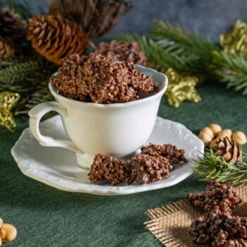 Rezept dunkle Schoko Crossies mit Schokoladenzauber low carb keto glutenfrei ohne Zuckerzusatz