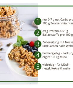Müslizauber PUR | Basis für Knuspermüsli Granola low carb glutenfrei keto