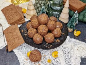 Rezept Spekulatius Orangen Kugeln low-carb keto glutenfrei
