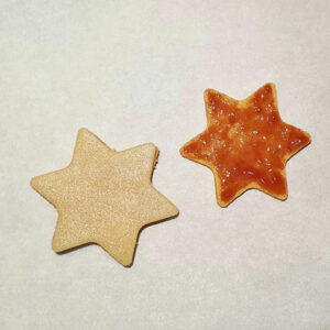 Rezept Ischler Marzipan Sterne low-carb keto glutenfrei