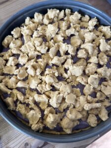 Rezept Blaubeer Mohnkuchen mit Streuseln low-carb glutenfrei keto