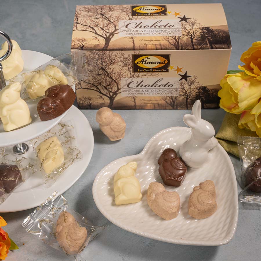 Fruehlingsfreunde low carb keto Schokolade Ostern zuckerfrei Diabetiker