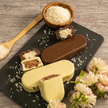 Rezept Kokos-Fluff Schokoriegel low-carb keto glutenfrei