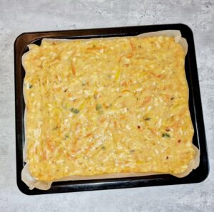 Rezept Gemüse-Käse Pfannkuchen aus dem Backofen low-carb keto glutenfrei