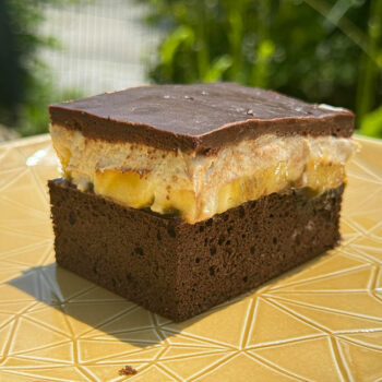 Rezept Brownie-Bananen-Schnitte low-carb glutenfrei