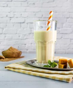 Protein MILCHSHAKE Toffee-Karamell Proteinshake Ketoshake Proteinpulver - fertiges Getränk