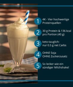 Protein MILCHSHAKE Vanille Proteinshake Ketoshake Proteinpulver - Vorteile